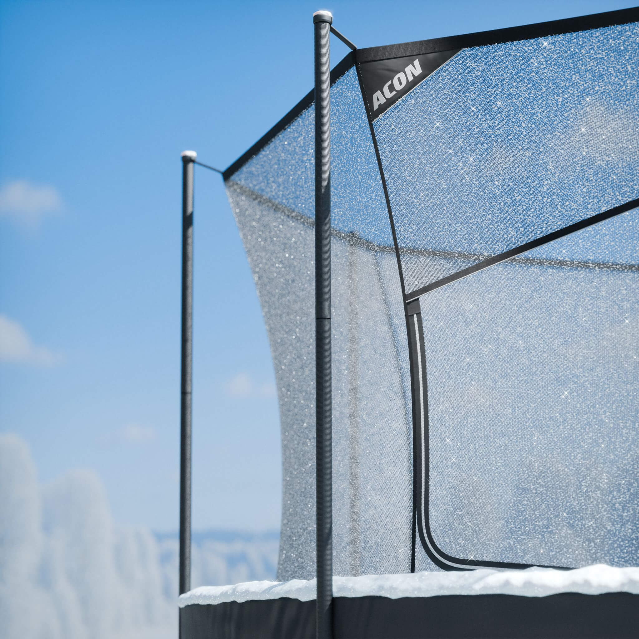 ACON Air 12ft Round Trampoline with Safety Net and Ladder - Image 6