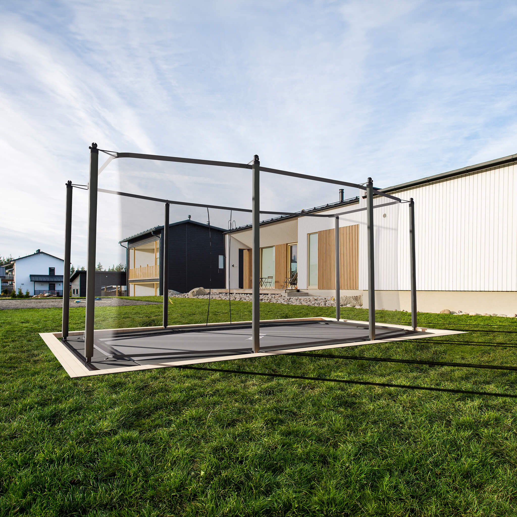 ACON 13 HD Rectangular Trampoline with Net and Ladder - Image 5